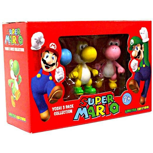 Super Mario Yoshi Multi Pack Exclusive 2.5-Inch Mini Figure 5-Pack Bl... Green